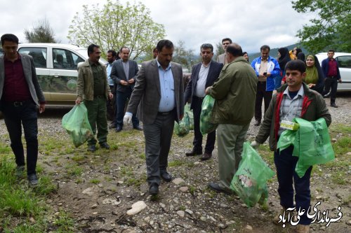 برگزاری مراسم روز هوای پاک در شهرستان علی آبادکتول