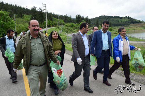 برگزاری مراسم روز هوای پاک در شهرستان علی آبادکتول