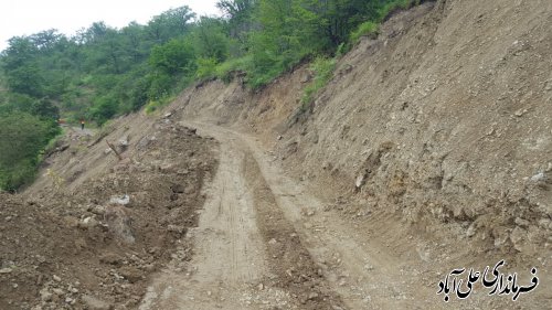 بازدید فرماندار از محور روستای میان رستاق