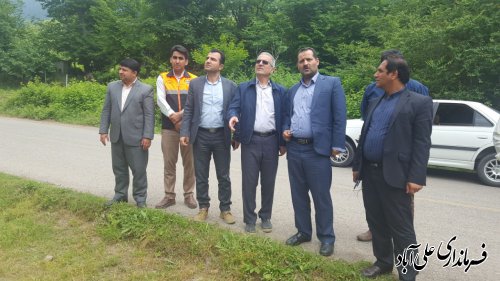 اغاز عملیات احداث بازگشایی جاده موقت روستای میان رستاق