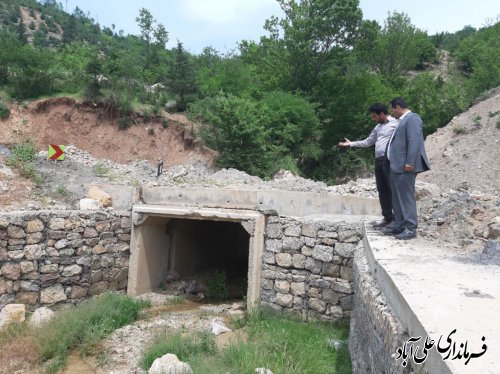 بازدید فرماندار از جاده روستای نرسو