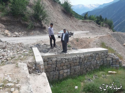 بازدید فرماندار از جاده روستای نرسو