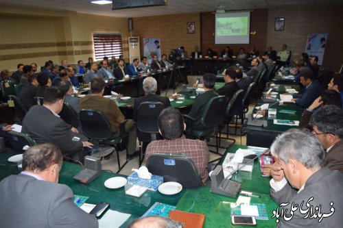 برگزاری دومین جلسه شورای اداری شهرستان علی آبادکتول در سال ۱۳۹۸