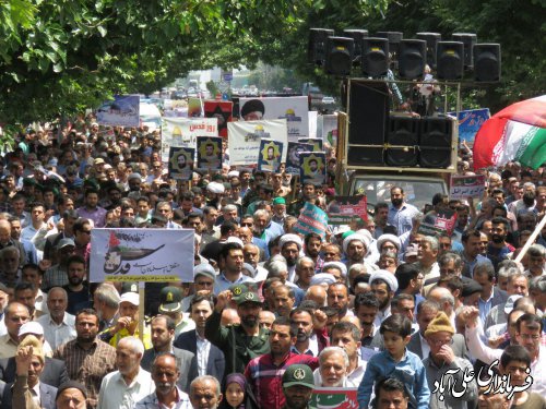 حضور حماسی مردم شهرستان علی آبادکتول در راهپیمایی روز جهانی قدس