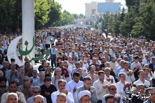 اقامه نماز باشکوه عیدسعید فطر در شهرستان علی آبادکتول