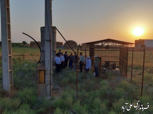 حضور مدیرعامل آب و فاضلاب روستایی و فرماندار در روستای قره بلاغ و جهان بینی