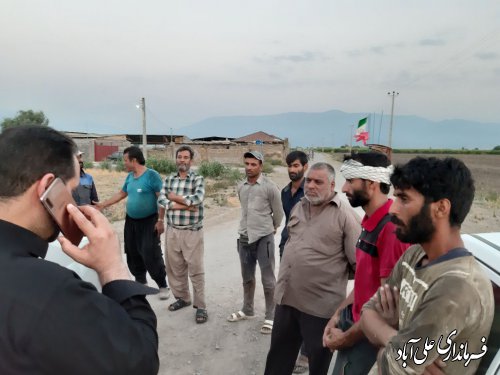 وصل مجدد آب شرب روستای امام آباد بخش مرکزی