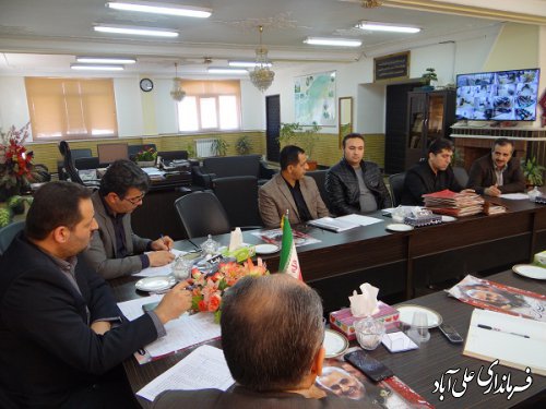 برگزاری جلسه کارگروه گندم، آرد و نان شهرستان علی آبادکتول 