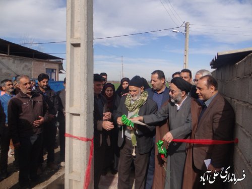 افتتاح متمرکز پروژه عمرانی روستای ضیاءآباد و احمد آباد بخشداری کمالان  