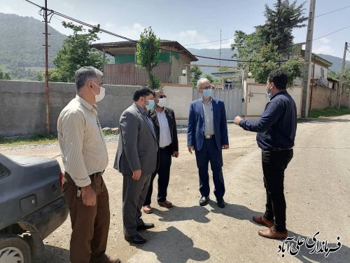 بازدید میدانی فرماندار علی آباد کتول از روستای برفتان