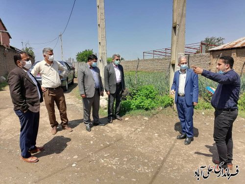 بازدید میدانی فرماندار علی آباد کتول از روستای برفتان