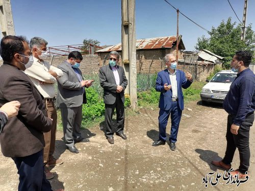 بازدید میدانی فرماندار علی آباد کتول از روستای برفتان