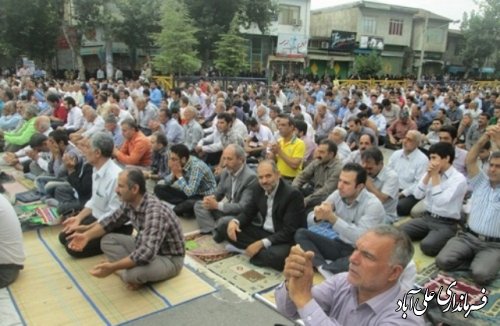 نماز عید فطر در علی آبادکتول اقامه شد(گزارش تصویری)