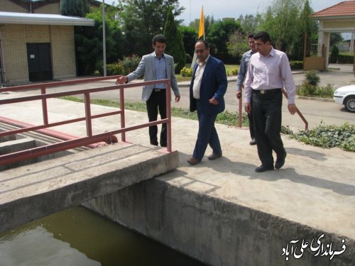 بازدیدفرماندارازشهرک صنعتی علی آبادکتول(گزارش تصویری)
