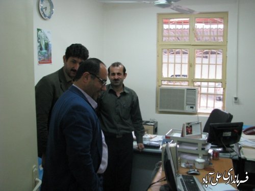 سرکشی فرماندارعلی آباد کتول از بخشداری مرکزی 