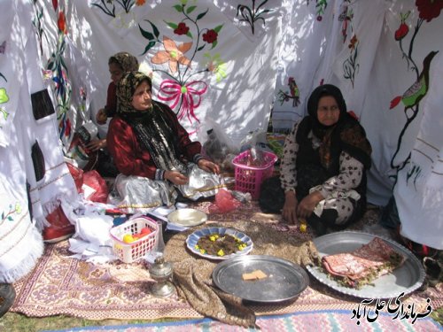 مراسم جشن گرامیداشت مقام ومنزلت زن درروستای الازمن علی آباد کتول