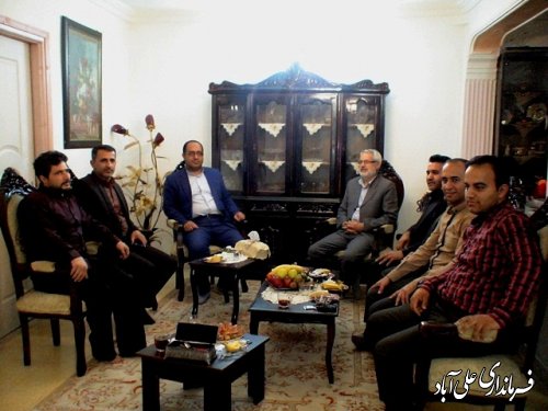حضور فرماندار علی آباد کتول در منزل همکاران 