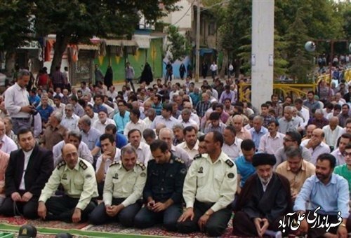 شکوه بندگی خالصانه در نماز عید فطرشهرستان علی آبادکتول