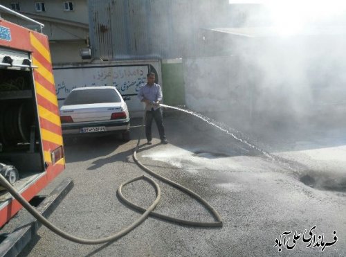 مانور پناهگیری ، اطفاء حريق و آمادگي در برابر زلزله برگزار شد 