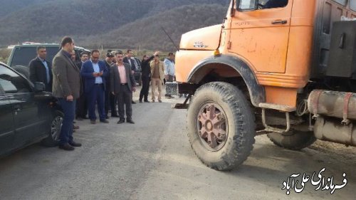 مراسم آغازبازگشایی راه فرعی در دهنه محمدآباد کتول