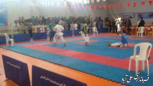 اولین المپیادورزشی کاراته گلستان درشهرفاضل آباد برگزارشد