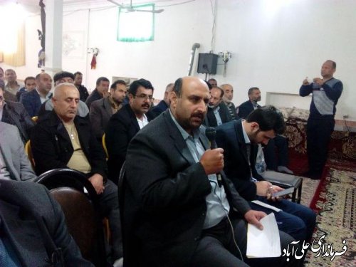 دیدار مردم و مسئولین با حضور فرماندار و مسئولان ادارات علی آباد کتول