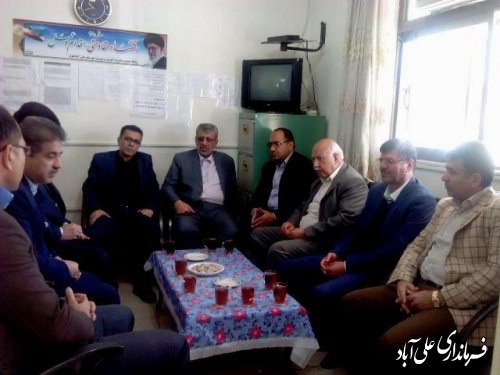بازدید فرماندار از ستاد اسکان نوروزی فرهنگیان علی آباد کتول 
