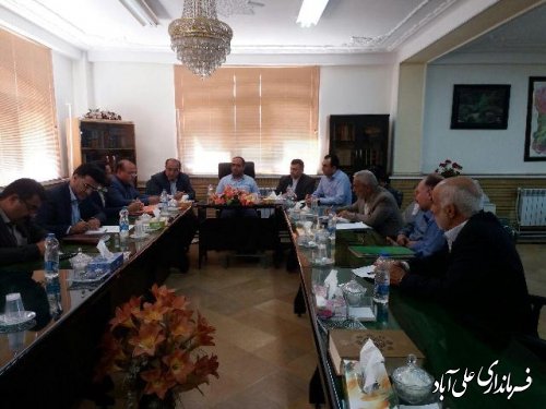 جلسه مشکلات شهرک پردیس سیاه رودبار بخش مرکزی علی آباد کتول  برگزارشد