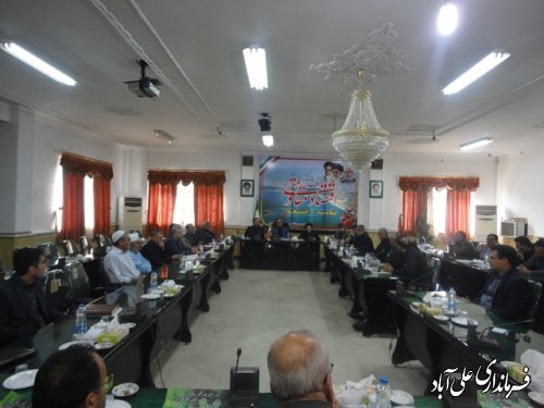 جلسه هماهنگی زائرین اربعین حسینی شهرستان علی آباد کتول برگزار شد 