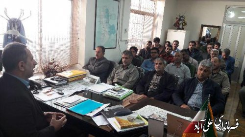 جلسه انتخاب اعضای شورای بخش مرکزی علی آبادکتول برگزار شد
