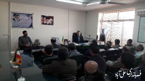 جلسه انتخاب اعضای شورای بخش مرکزی علی آبادکتول برگزار شد