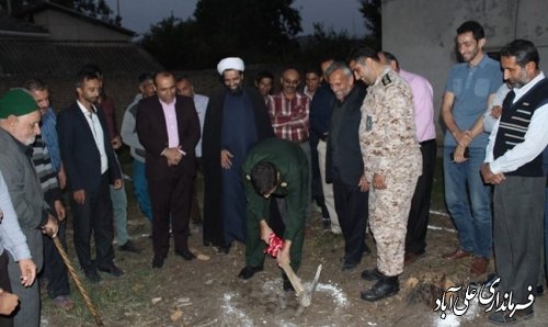 خانه عالم روستای عباس آباد بخش کمالان شهرستان علی آباد کتول کلنگ زنی شد