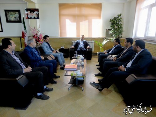 دیدارمدیر عامل شهرک‌های صنعتی استان گلستان با فرماندار