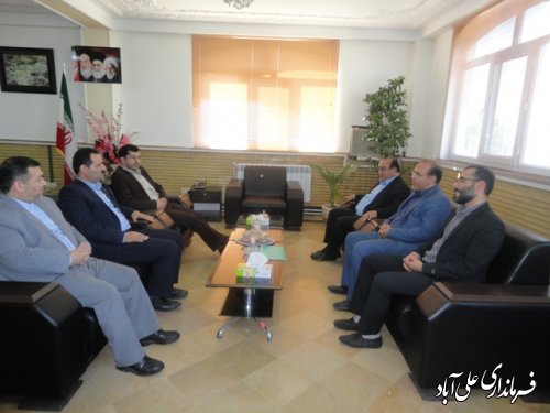  دیدار مدیرکل بنیاد مسکن اتقلاب اسلامی گلستان با فرماندار علی آباد کتول