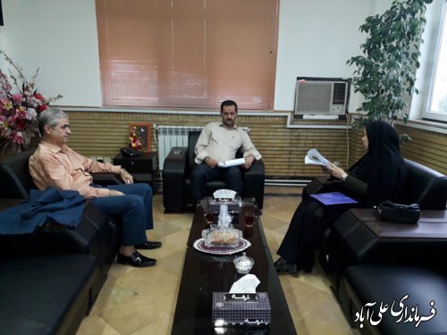 دیدارمعاون بهداشت ودرمان علی آباد کتول با فرماندار