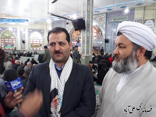 همایش بزرگ وحدت و گرامی داشت هفته بسیج در علی آباد کتول برگزار شد