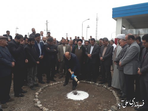 مراسم متمرکز کلنگزنی احداث اورژانس در شهرستان علی آباد کتول