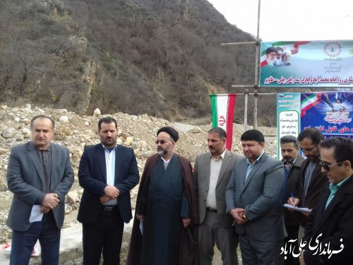 افتتاح متمرکز پروژه های اداره منابع آب شهرستان علی آبادکتول