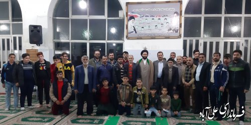 حضور فرماندار در جمع جوانان و نمازگزاران مسجد جامع روستای پیچک محله
