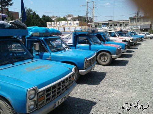 ارسال متمرکز کمک های اهدایی مردمی به مناطق سیل زده آق قلا
