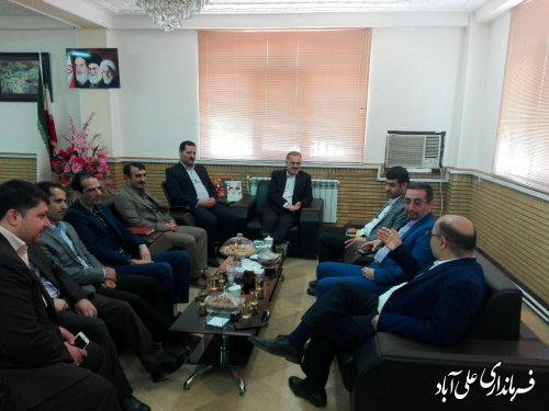 دیدار رئیس سازمان مدیریت استان گلستان با فرماندار شهرستان علی آبادکتول