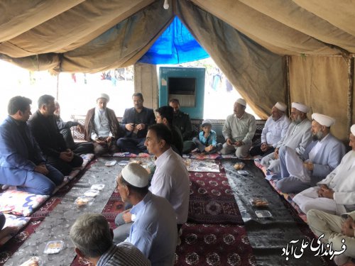 حضور فرماندار در مراسم ترحیم پدر "شهید ولی الله نظرخانی" از شهدای امنیت پایدار