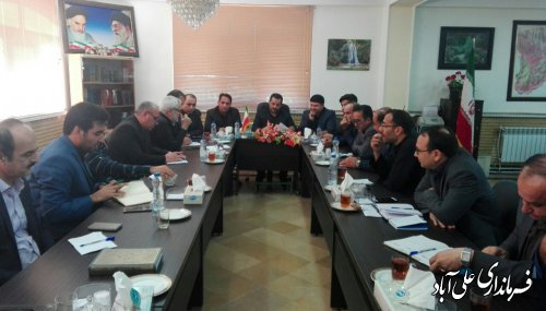 برگزاری جلسه ستاد مدیریت بحران شهرستان علی آبادکتول