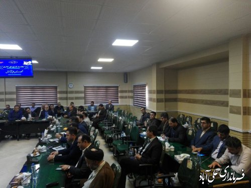 برگزاری ششمین جلسه شورای اداری شهرستان علی آبادکتول