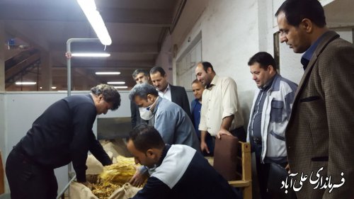 بازدید فرماندار از شرکت دخانیات شهرستان علی آبادکتول