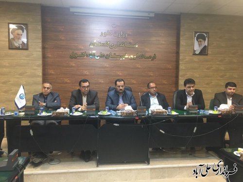 افتتاح متمرکزپروژه های پدافندغیر عامل شرکت آب وفاضلاب روستائی استان گلستان در شهرستان علی آبادکتول؛