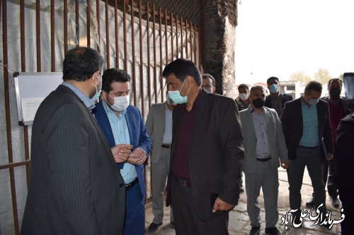 بازدید معاون اقتصادی استاندار،فرماندارو مدیران استانی و شهرستانی از بازار علی آبادکنول