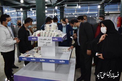بازدید معاون اقتصادی استاندار،فرماندارو مدیران استانی و شهرستانی از بازار علی آبادکنول