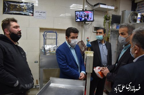 بازدید معاون اقتصادی استاندار،فرماندارو مدیران استانی و شهرستانی از بازار علی آبادکنول