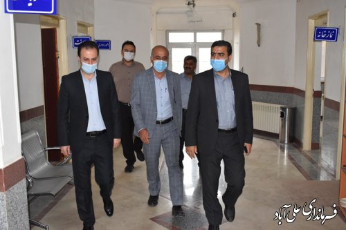 بازدید فرماندار علی آبادکتول از اداره راهداری شهرستان  به مناسبت روزملی ایمنی حمل و نقل